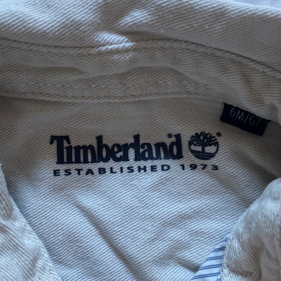 TIMBERLAND Infant Boys Button Up Shirt - size 6 months - Picture 2 of 7